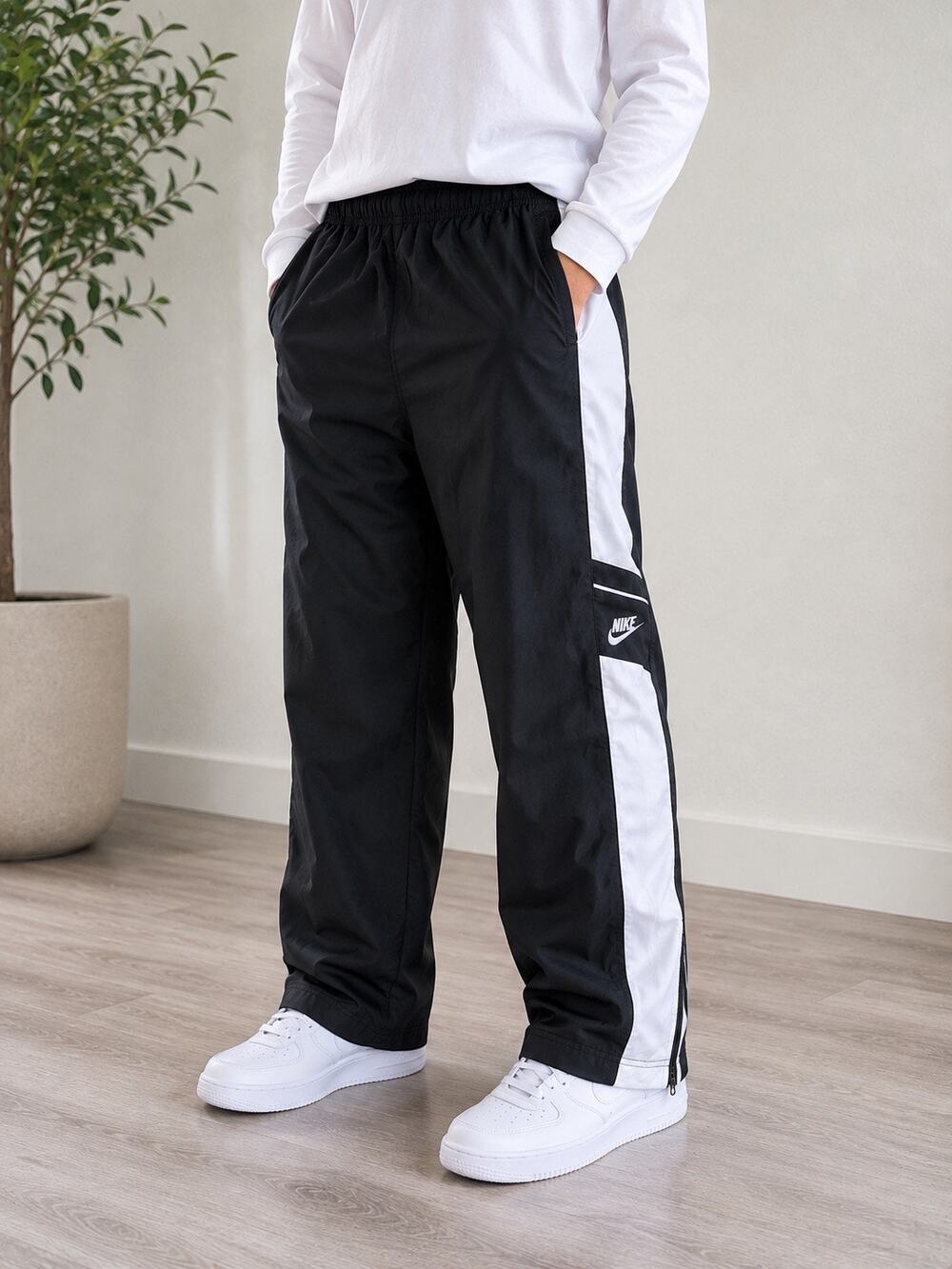 Nike Vintage Y2K Lined Track Pants Kids L 14-16